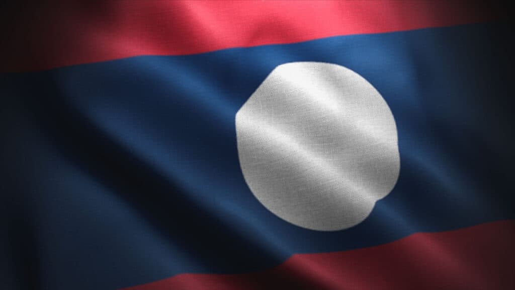 bandiera del laos
