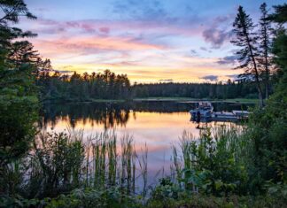 Sebago Lake in Maine New England