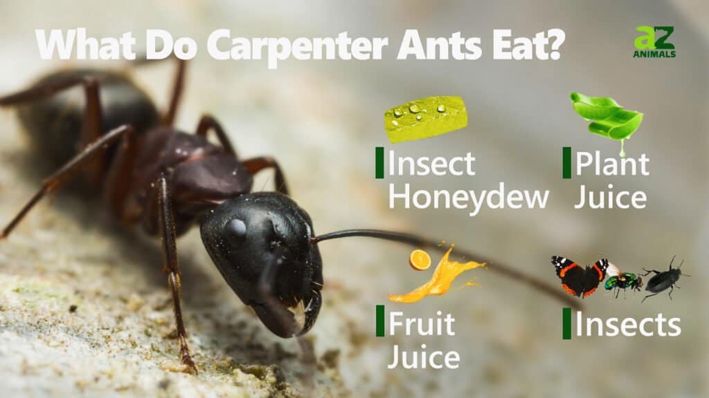 Cosa mangiano le formiche carpentiere