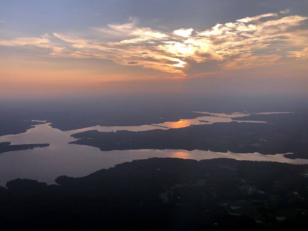 Cade il lago Carolina del Nord
