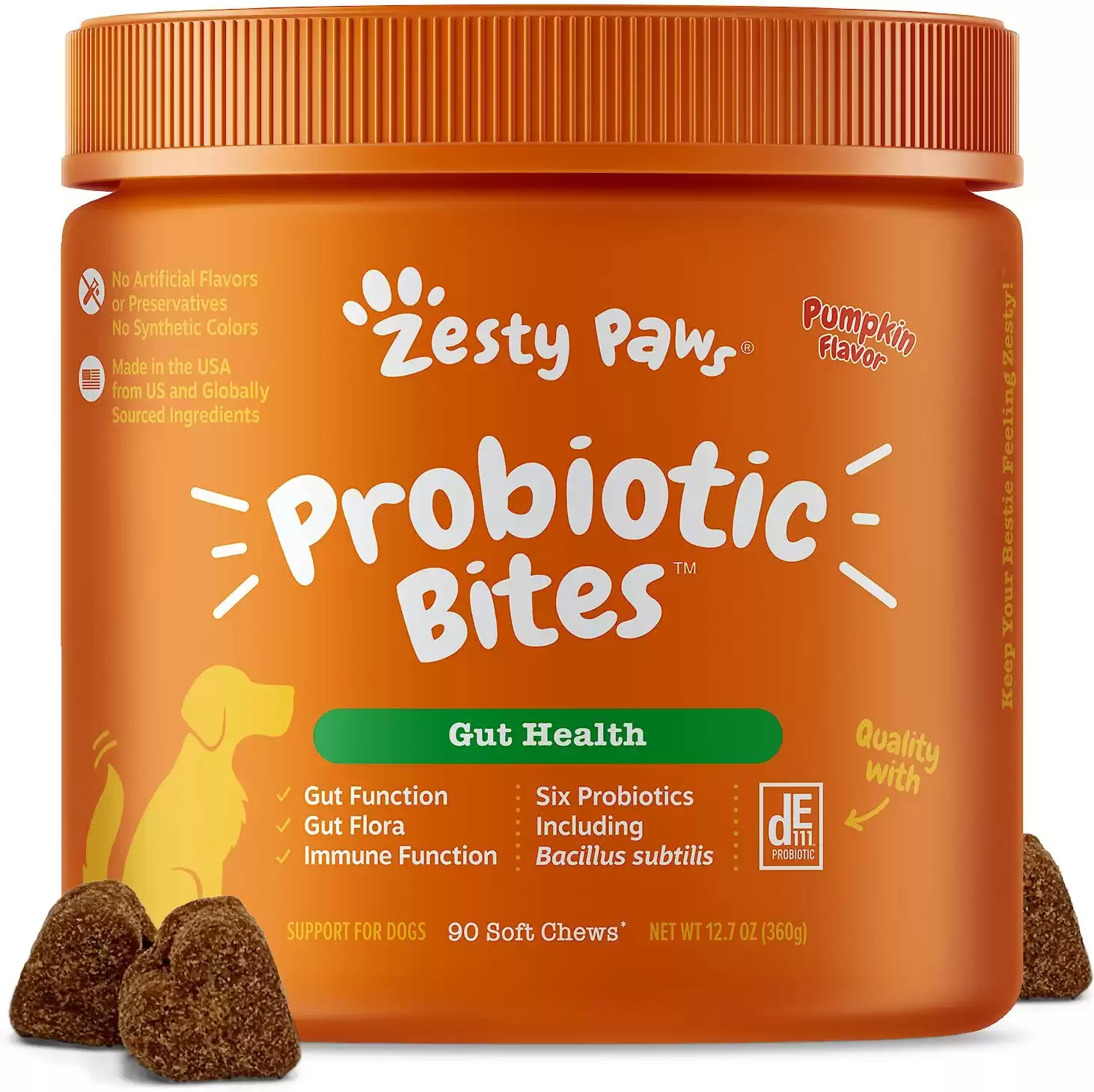 Integratore digestivo per morsi probiotici Zesty Paws