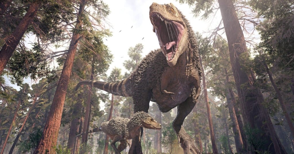 Giganotosaurus contro T-Rex - Caccia al T-Rex