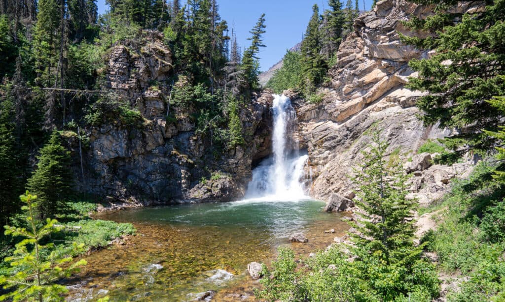 Esecuzione di Eagle Falls Montana 