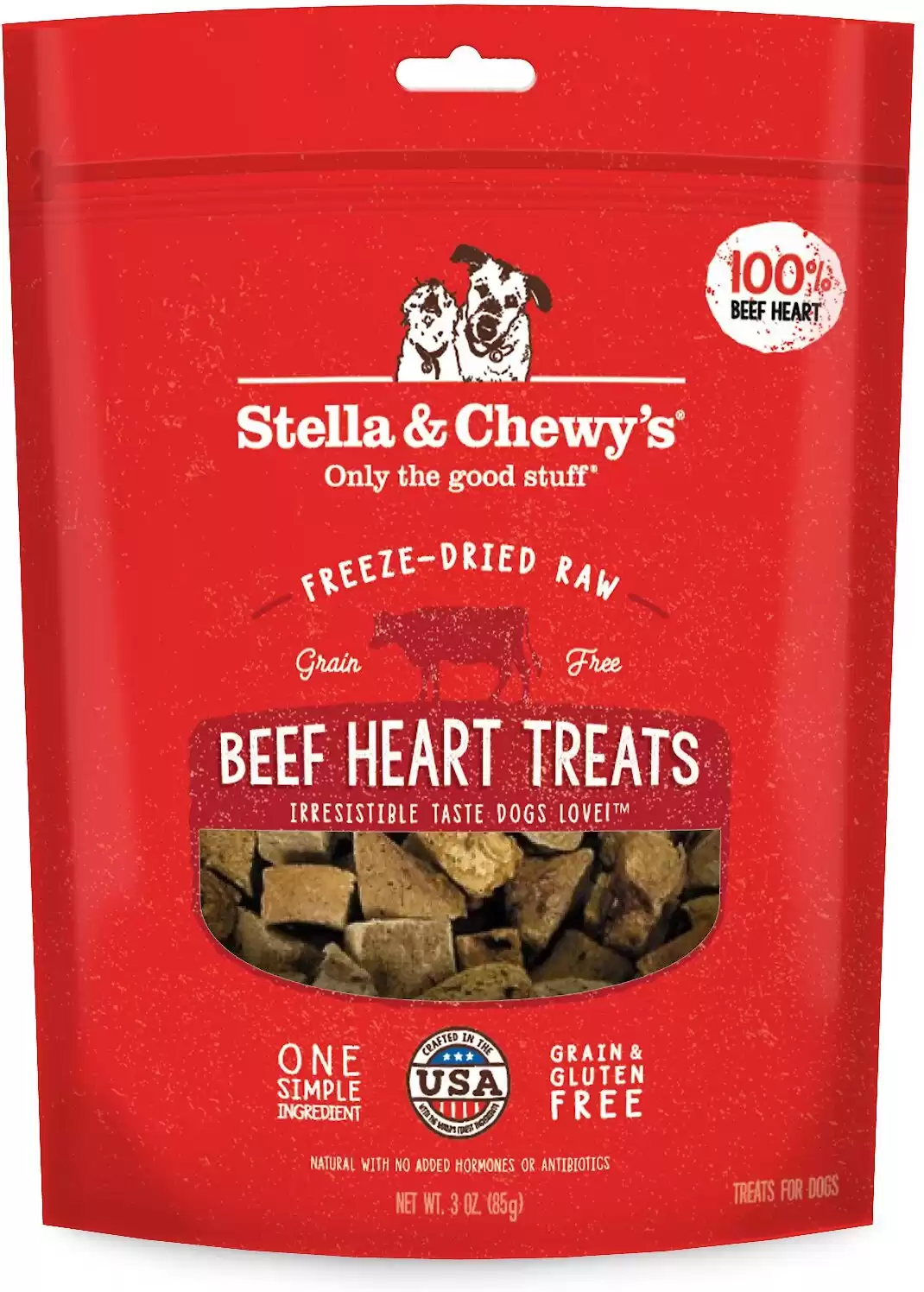 Stella & Chewy's Beef Heart Dolcetti crudi liofilizzati per cani