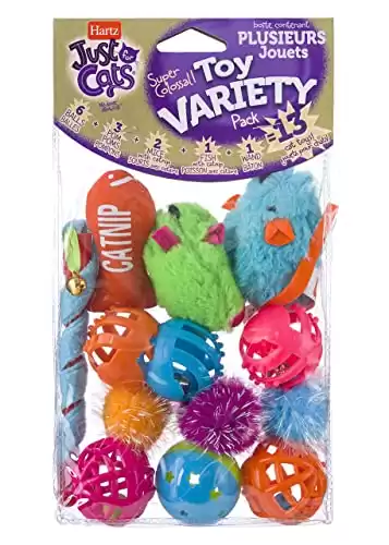 HARTZ Just For Cats Toy Variety Pack - 13 pezzi