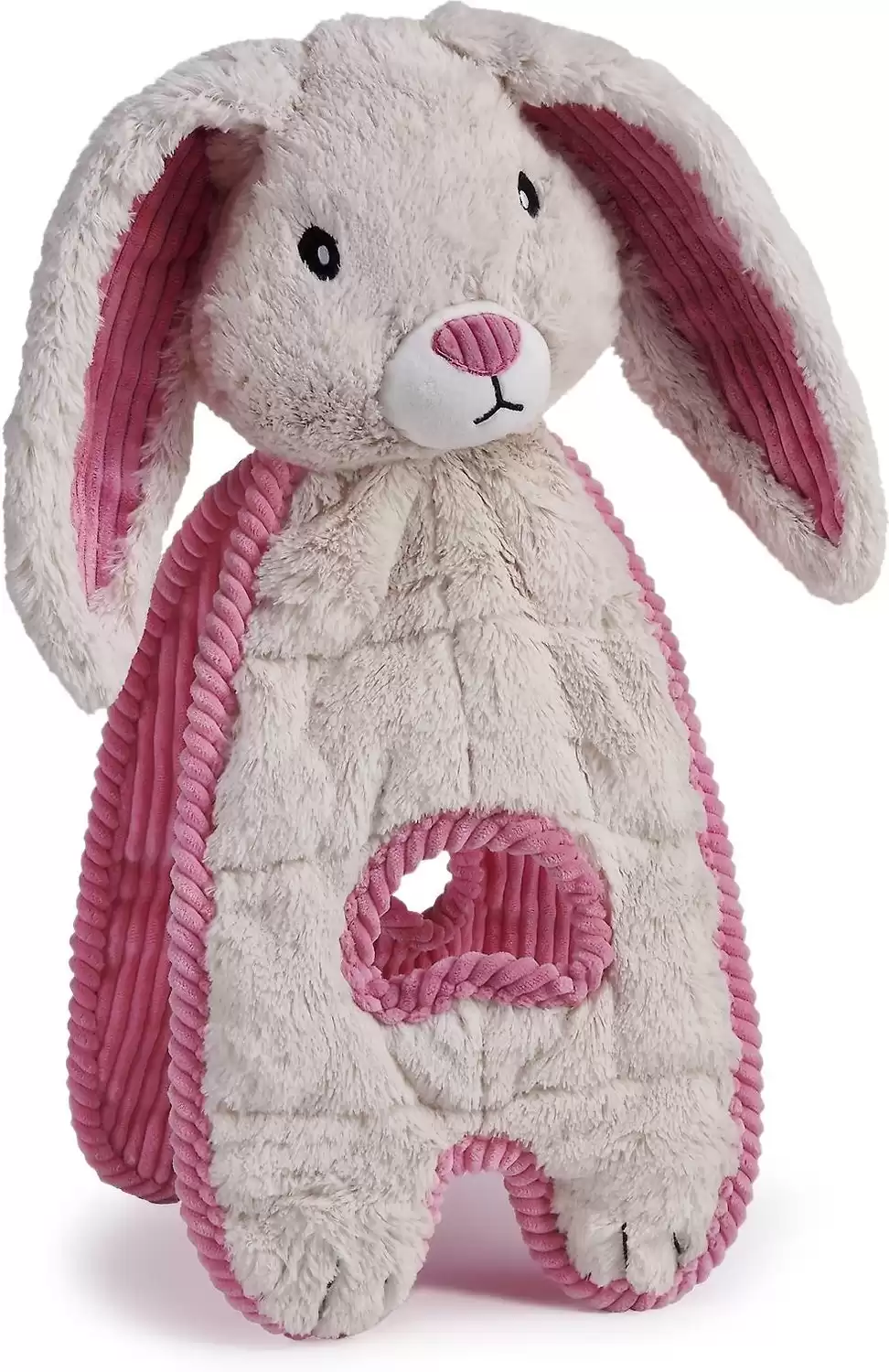 Affascinante animale domestico Cuddle Tugs Bunny Squeaky Plush Dog Toy