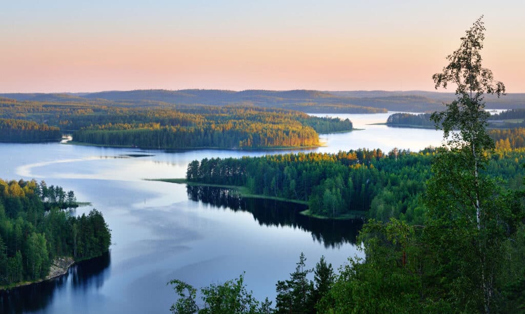 Lago Saimaa Finlandia