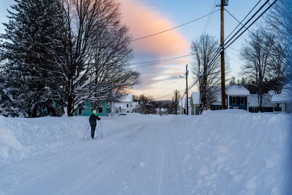 Tempesta di neve nel Vermont