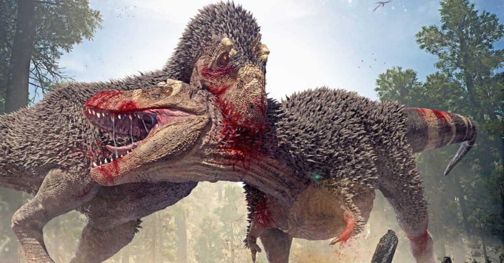 Allosaurus vs T-Rex - Battaglia di T-Rex