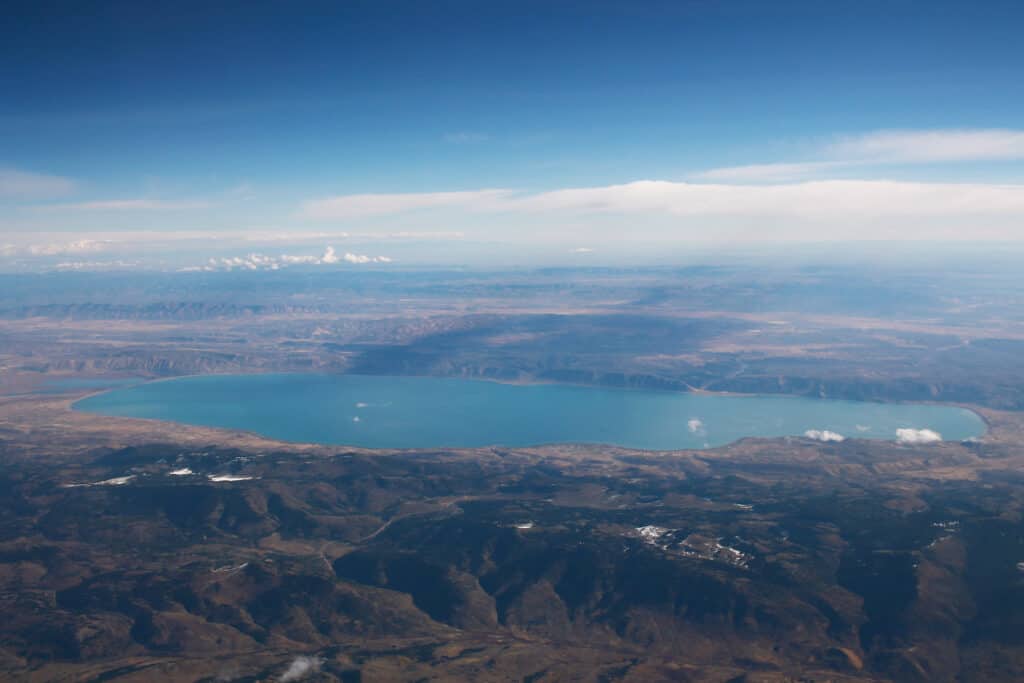 Bear Lake - confine tra Utah e Idaho