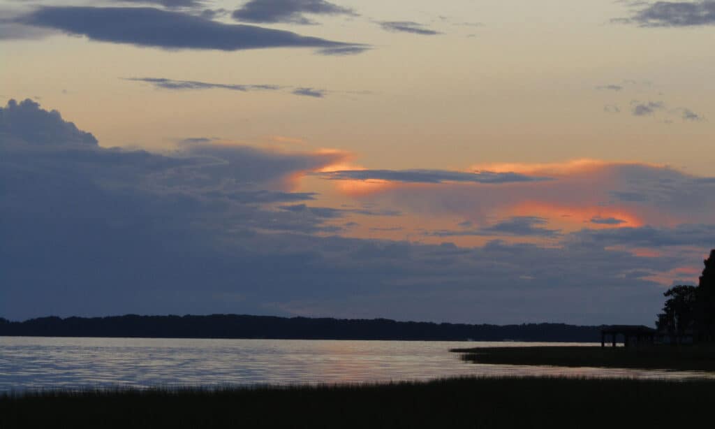 Lago Harris in Florida Tramonto