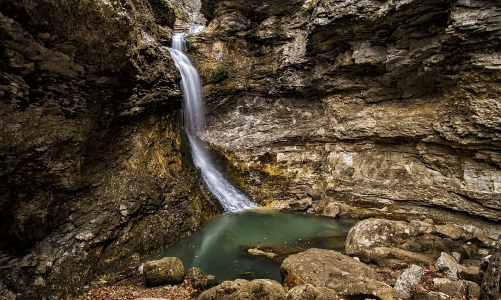 Eden Falls in Arkansas