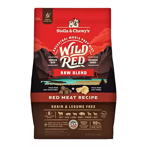 Stella & Chewy's Wild Red Raw Blend Crocchette Cibo secco per cani Ricetta a base di carne rossa senza cereali