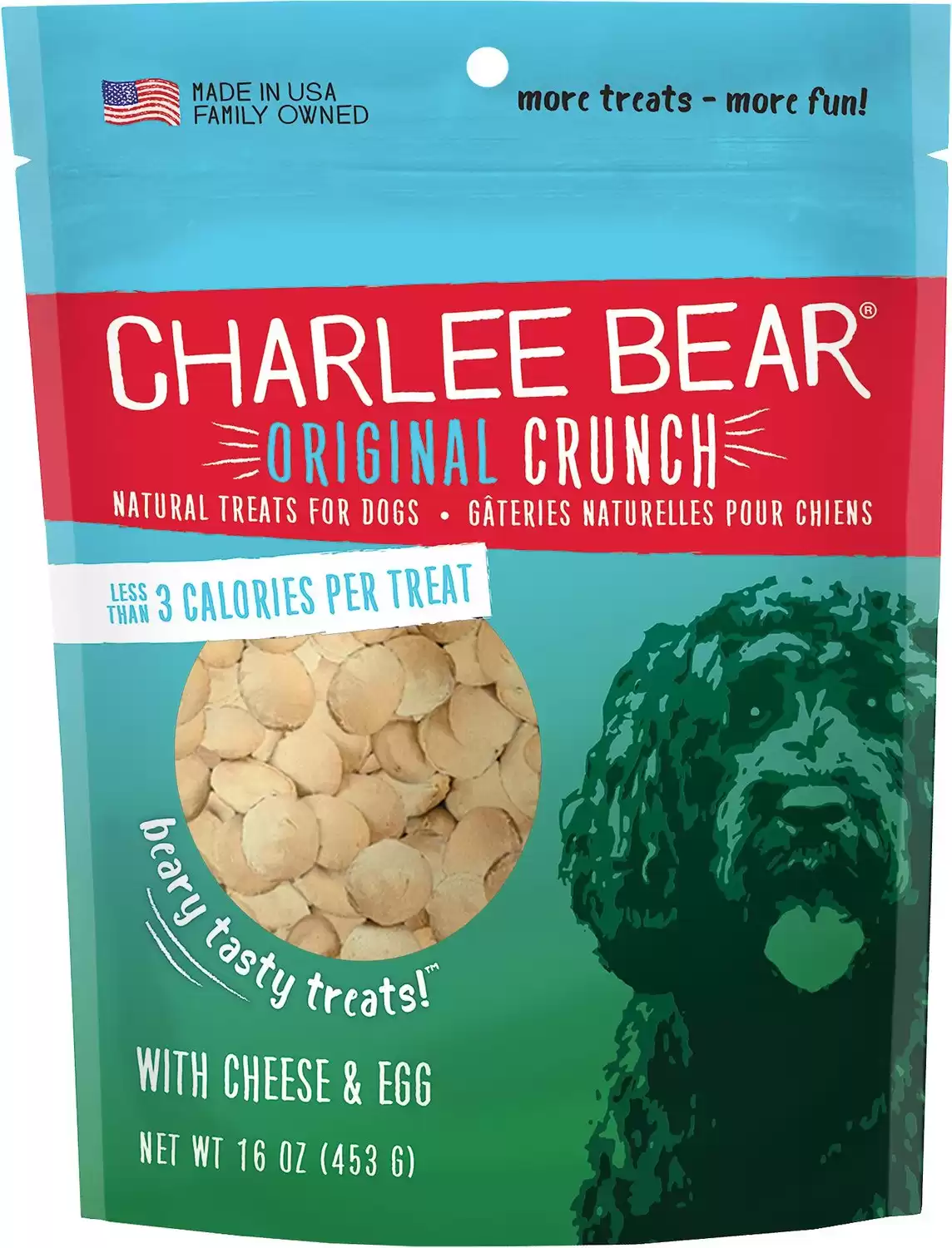 Charlee Bear Dolcetti per cani al gusto di uova e formaggio