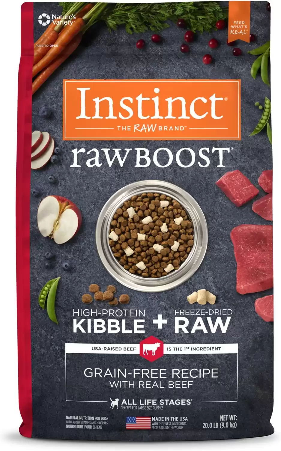 Cibo secco per cani Instinct Raw Boost