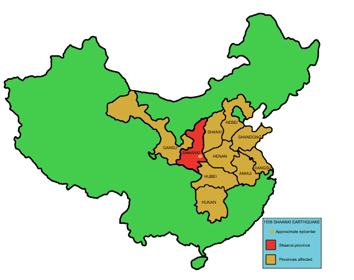 Terremoto dello Shaanxi del 1556 