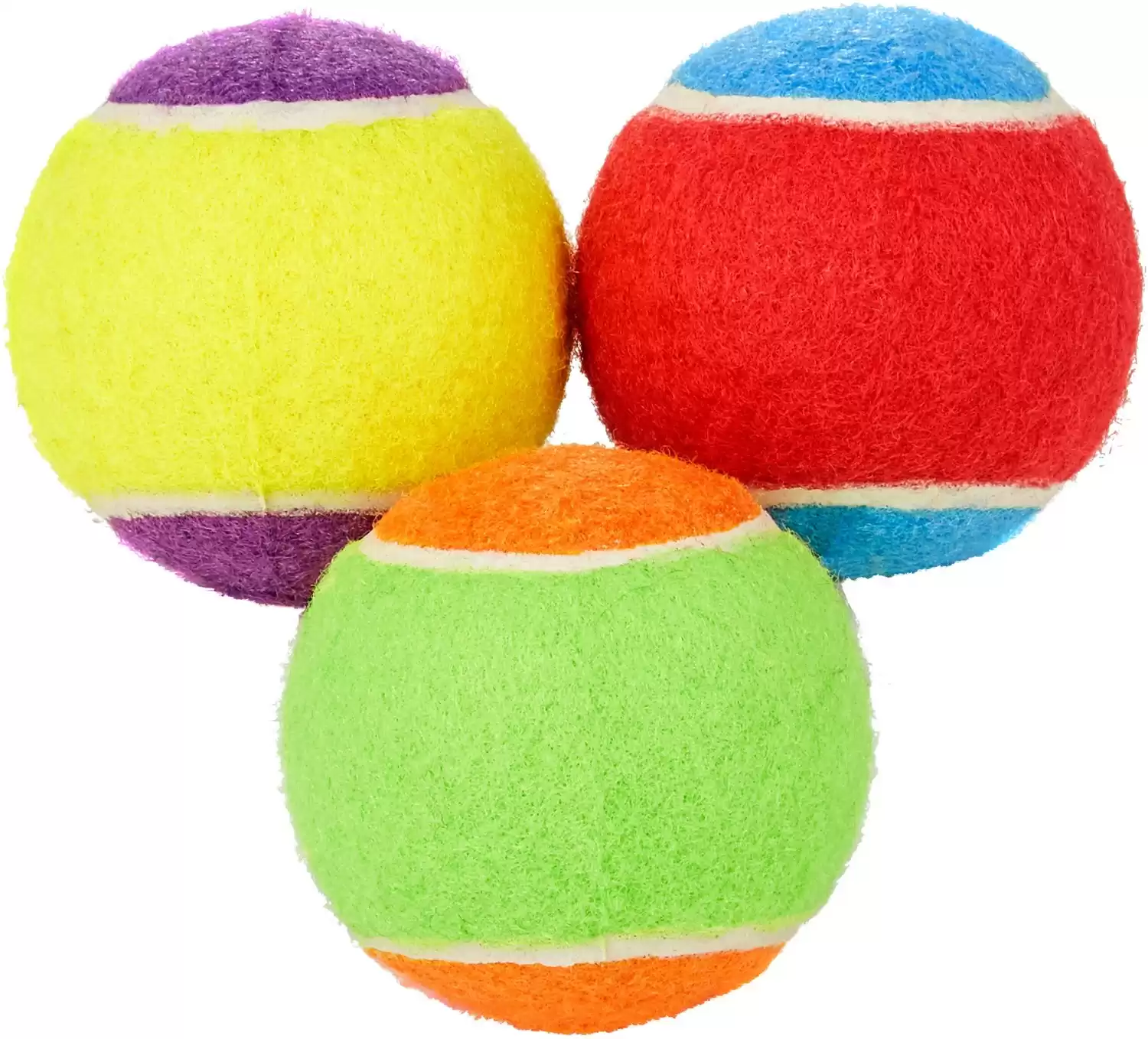 Frisco Fetch giocattolo per cani con pallina da tennis colorata