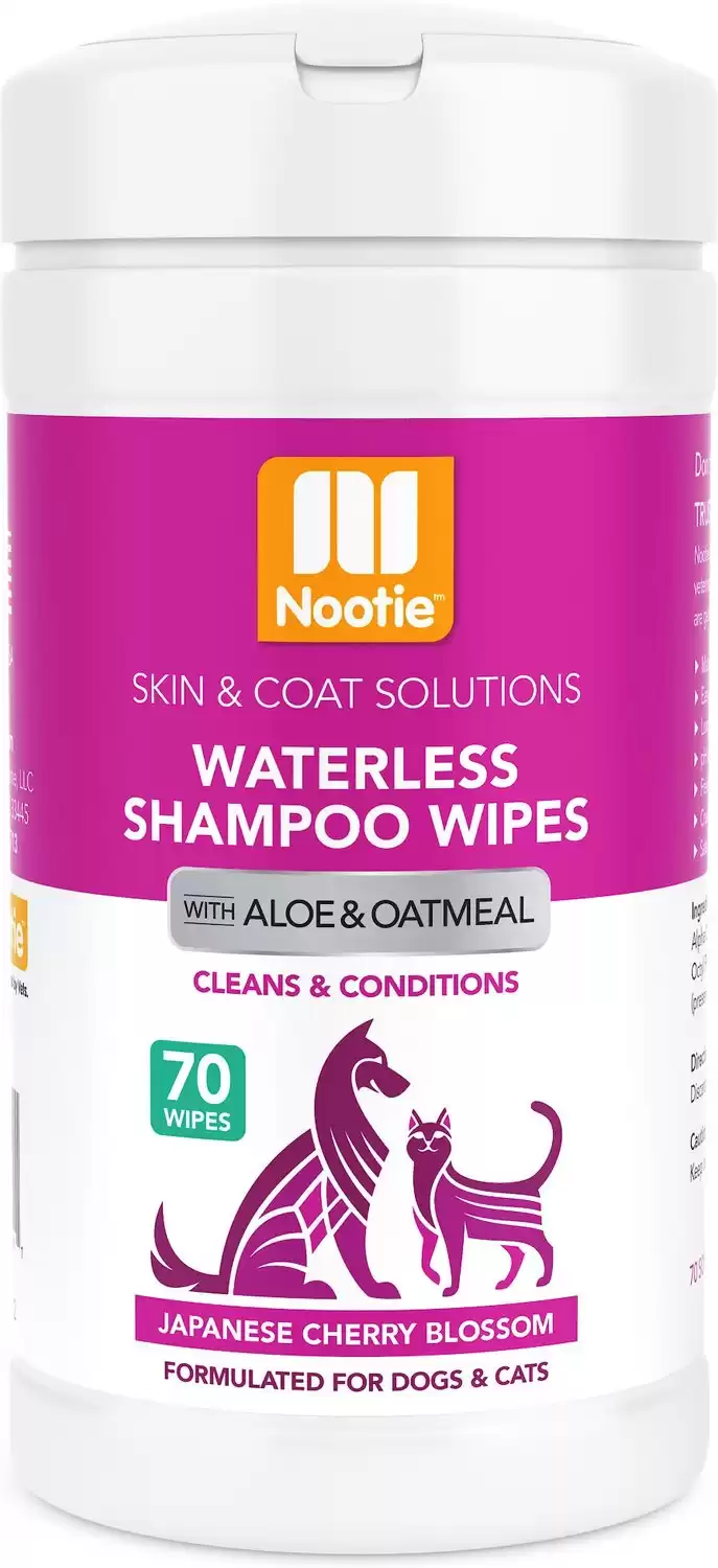 Nootie Salviette shampoo senz'acqua per cani e gatti con fiori di ciliegio giapponese