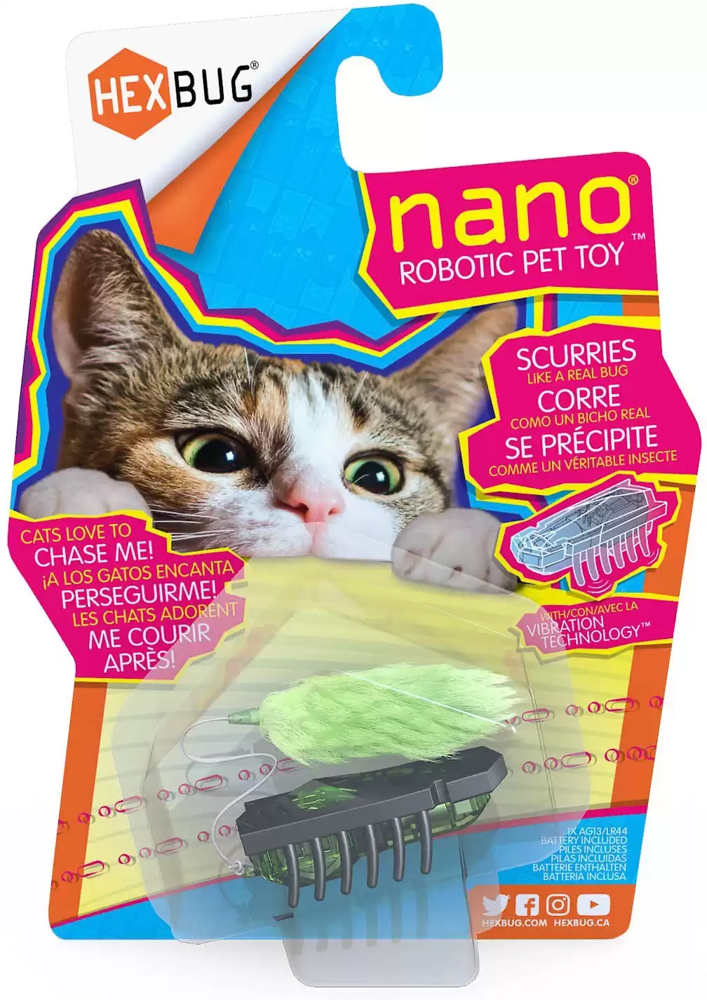 Hexbug nano robot giocattolo per gatti