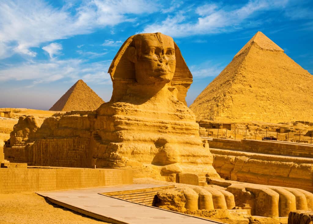 Piramidi e Sfinge dell'antico Egitto