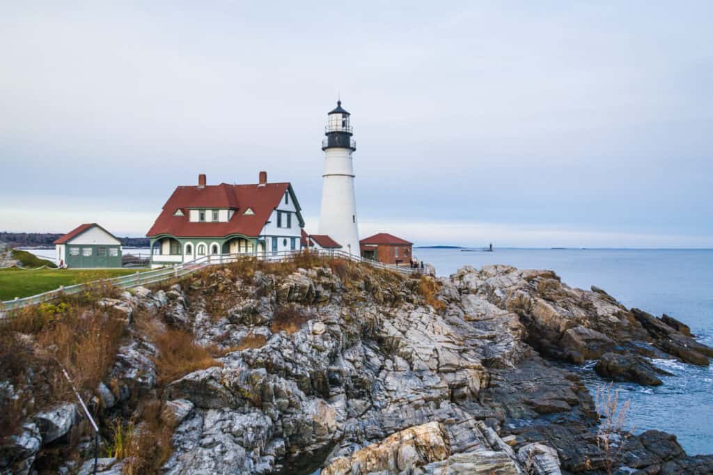 Portland Head Light - Casco Bay nel Golfo del Maine.