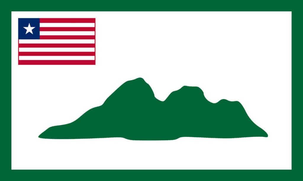 Bandiera della contea di Grand Cape Mount.  Liberia