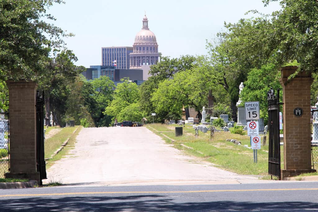 Il cimitero di Oakwood, Austin, Texas