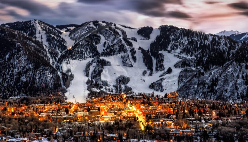 Aspen Colorado in inverno