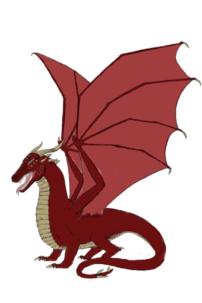 Colora il tuo disegno del drago