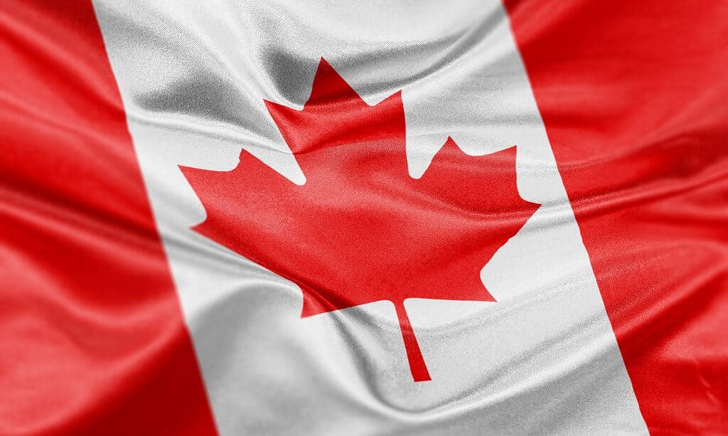 La bandiera del Canada ha un design semplice ma bello