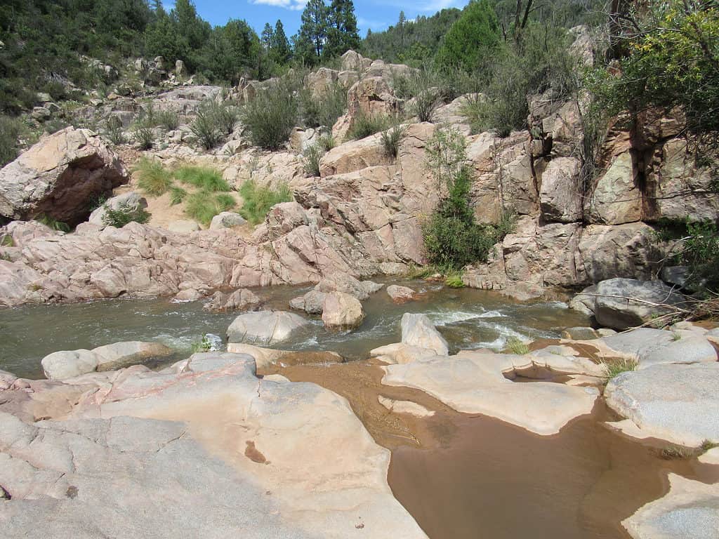 Ellison Creek al sentiero escursionistico Water Wheel Falls, Arizona Swimming Holes