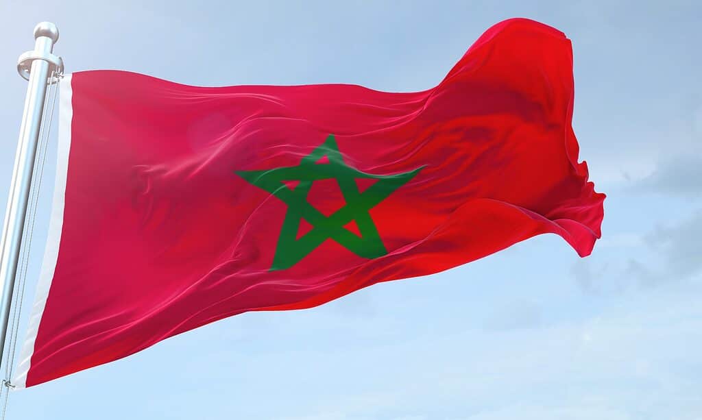 La bandiera del Marocco