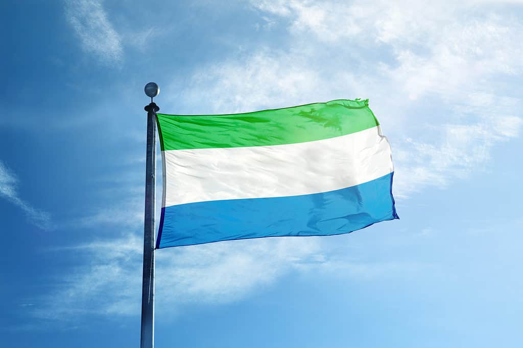 La bandiera della Sierra Leone