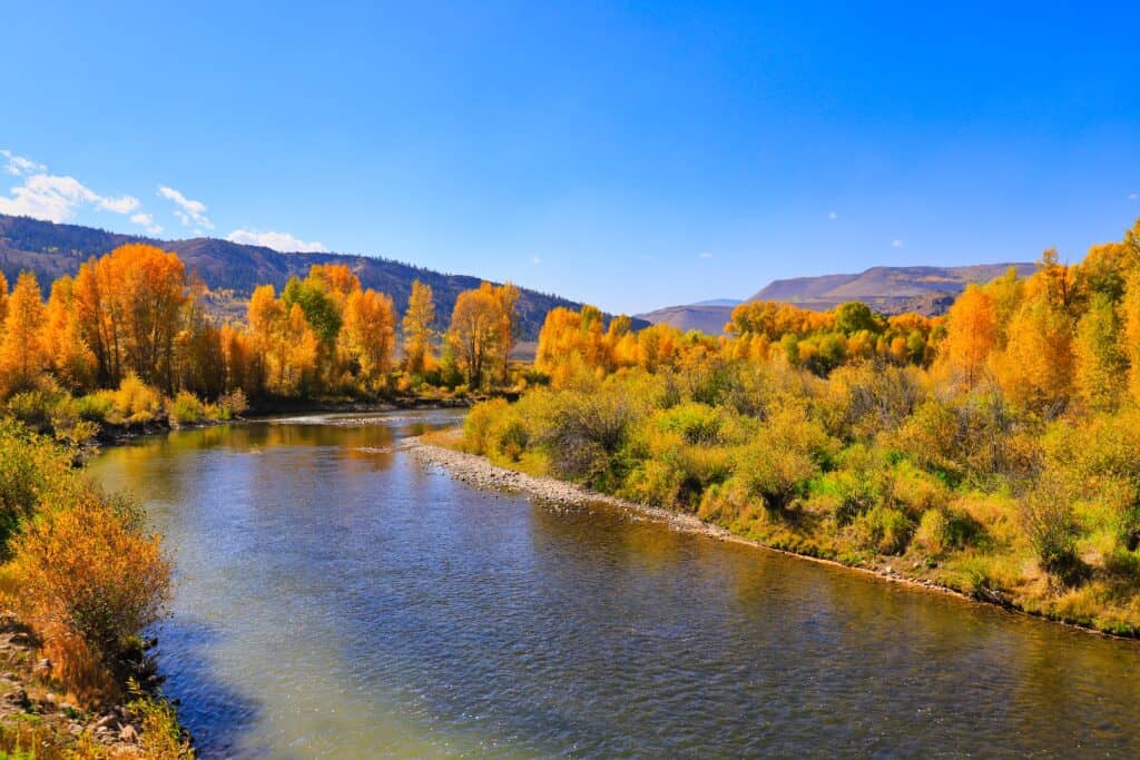 Il fiume Colorado vicino a Granby, Colorado.