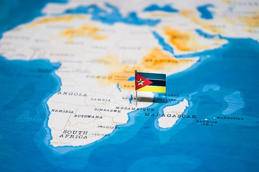 Posizione del Mozambico