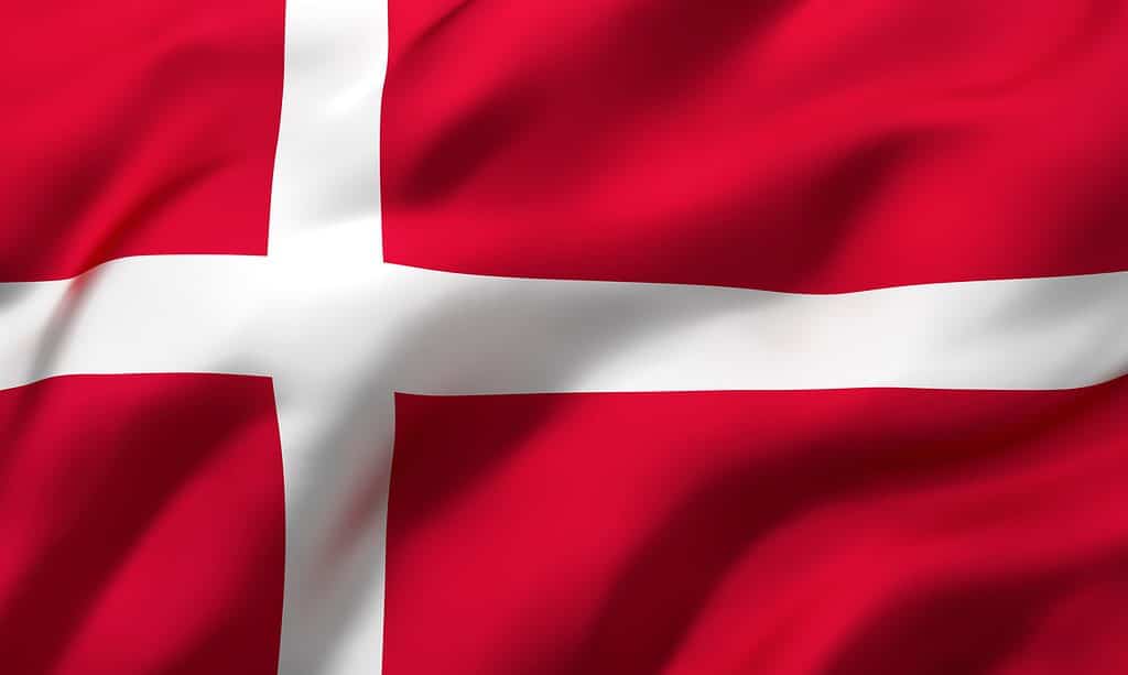 La bandiera della Danimarca