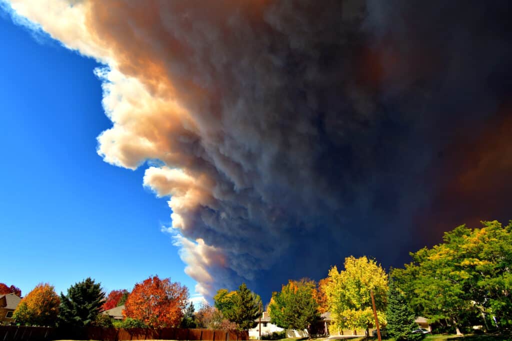 Incendio a Cameron Peak in Colorado