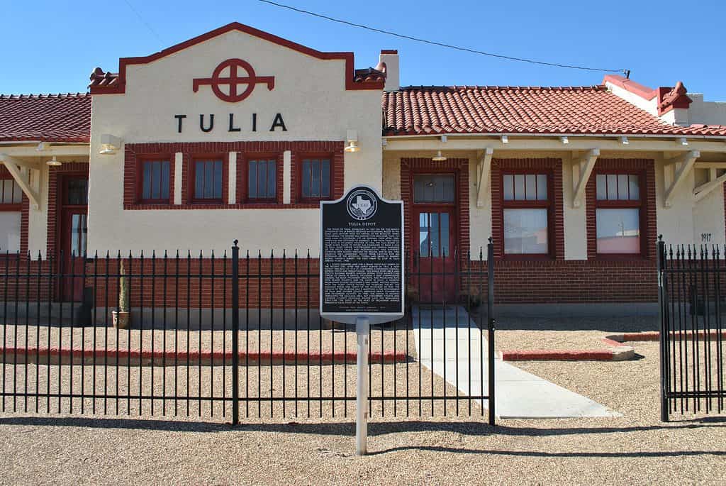 Deposito ferroviario di Santa Fe, Tulia, Texas