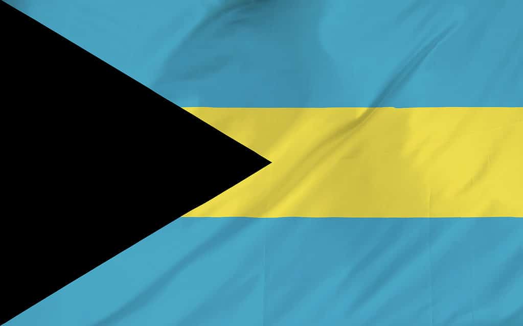 La bellissima bandiera delle Bahamas