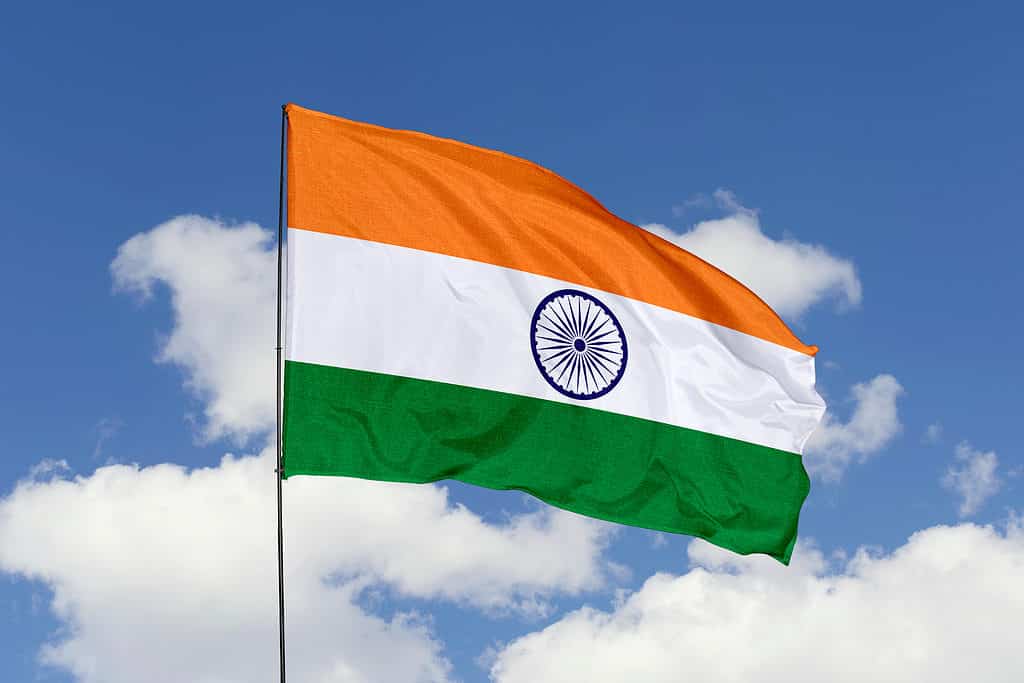 La bandiera dell'India