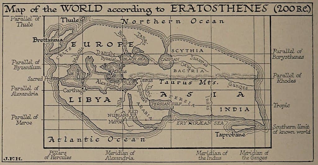 Mappa di Eratostene