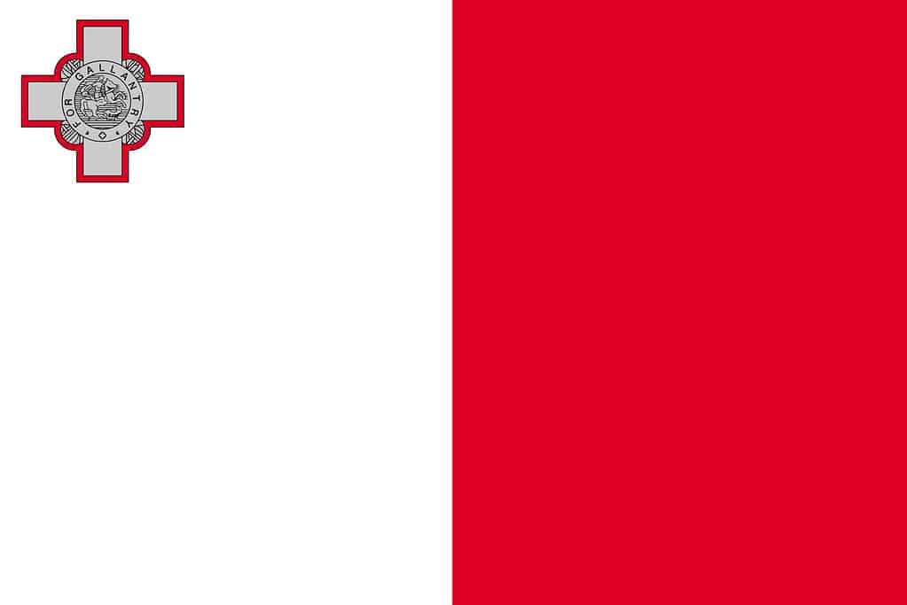 Vettore di bandiera di Malta
