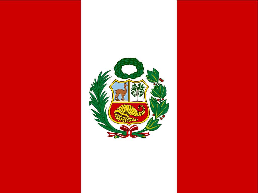La bandiera dello stato del Perù