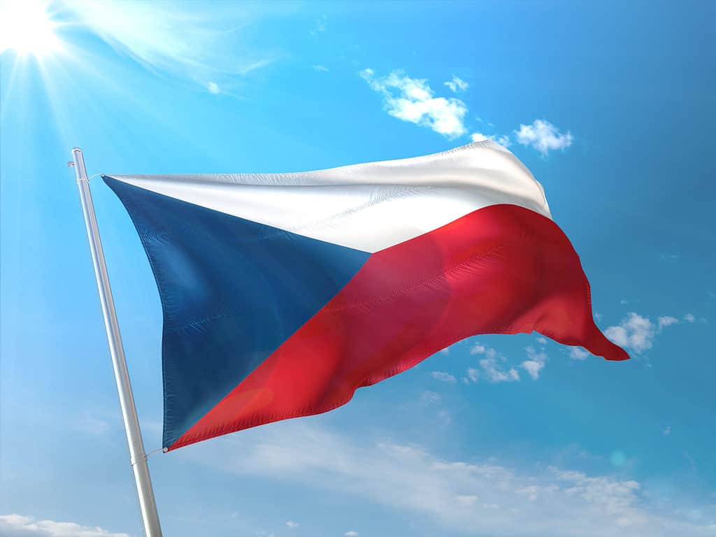 la bandiera della Repubblica Ceca