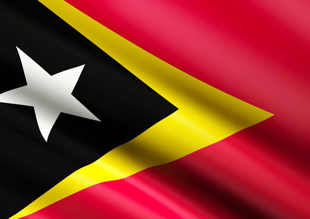 La bandiera di Timor Est