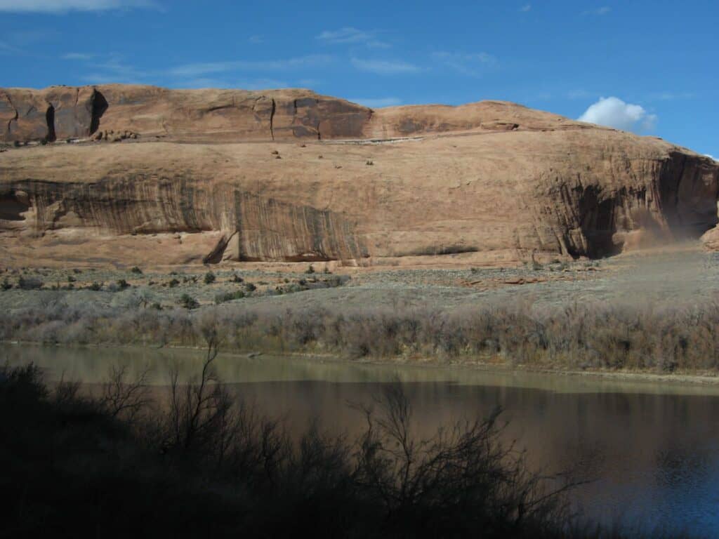 Fiume Colorado vicino a Moab, Utah