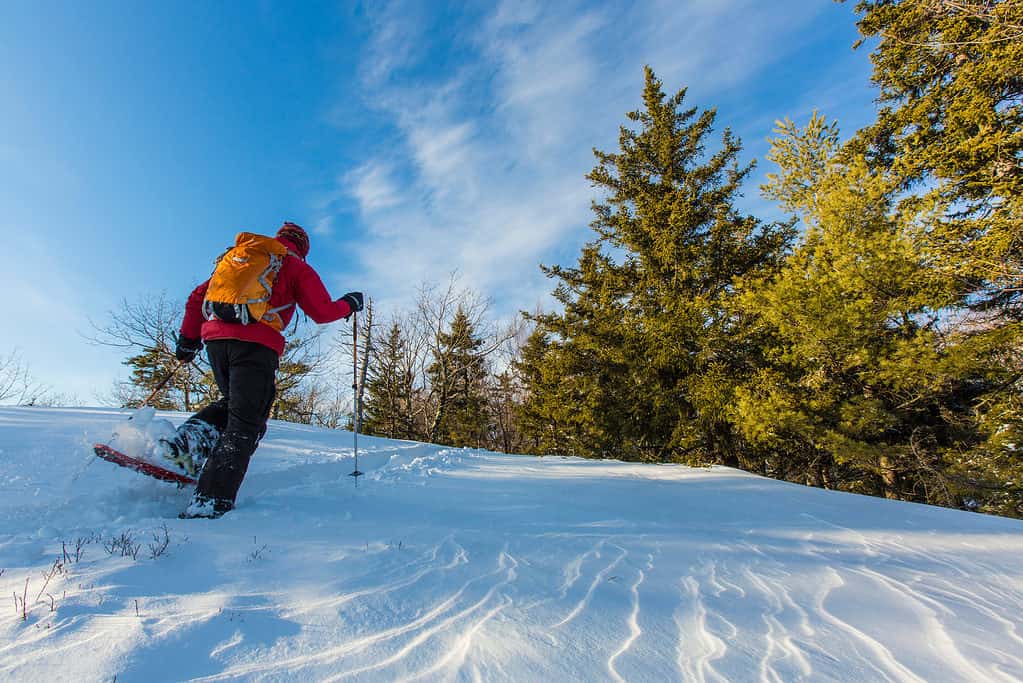 Racchette da neve nel New Hampshire