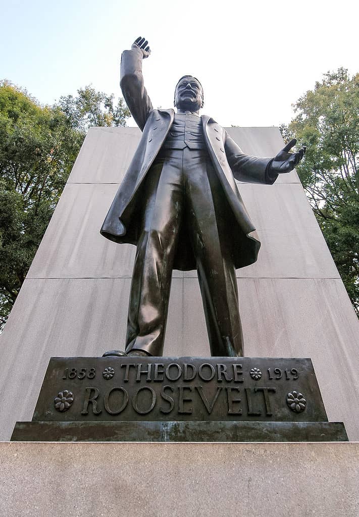 Statua sull'isola di Theodore Roosevelt