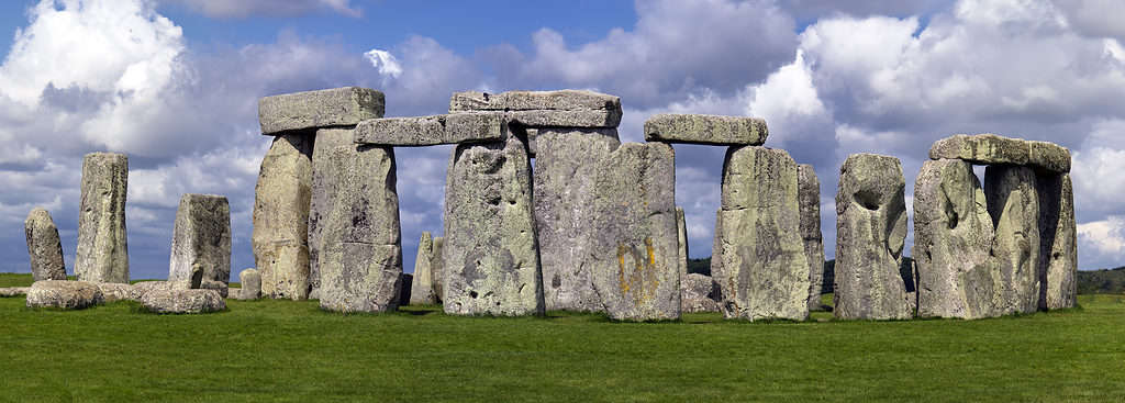Una vista panoramica di Stonehenge