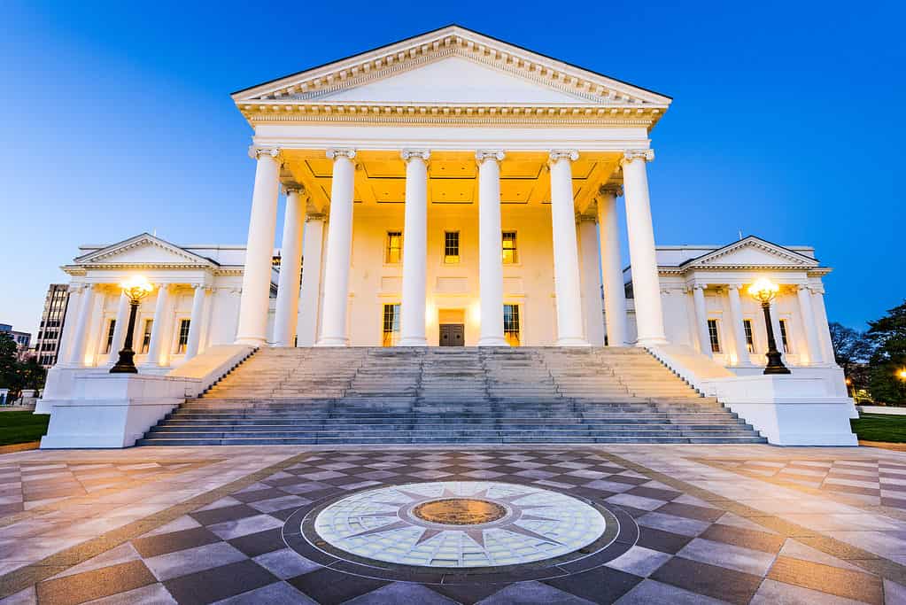 Virginia State Capitol a Richmond, Virginia, USA.